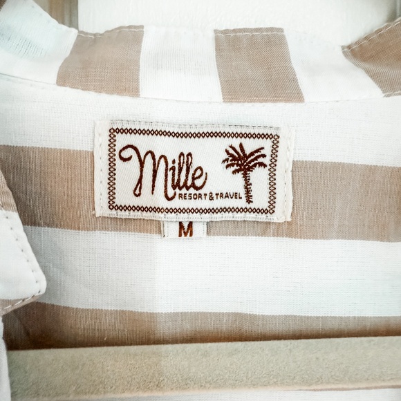Mille Joni top in Cappuccino Stripe, Medium - Picture 7 of 8